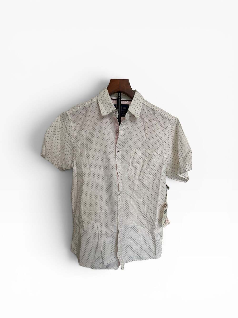 Rugby University Short Sleeve Button Down Shirt Size Medium